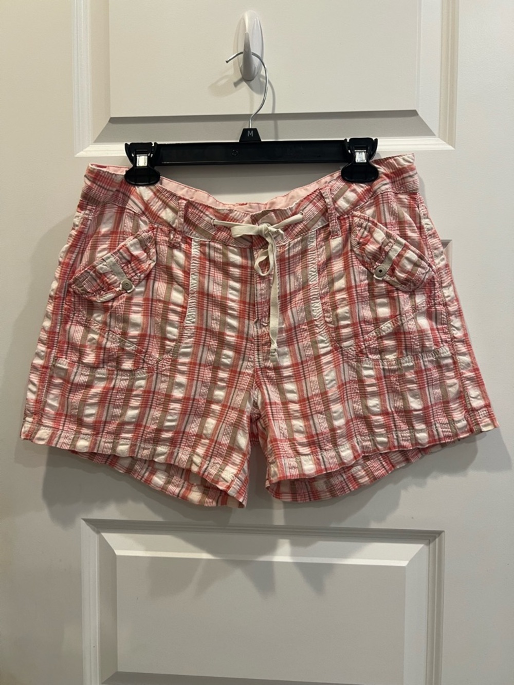 UNIONBAY Pink Plaid Drawstring Shorts
